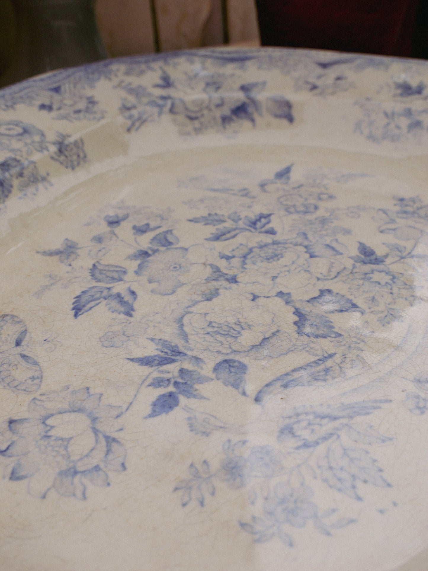 Antique Blue ‘Asiatic Pheasants’ Platters