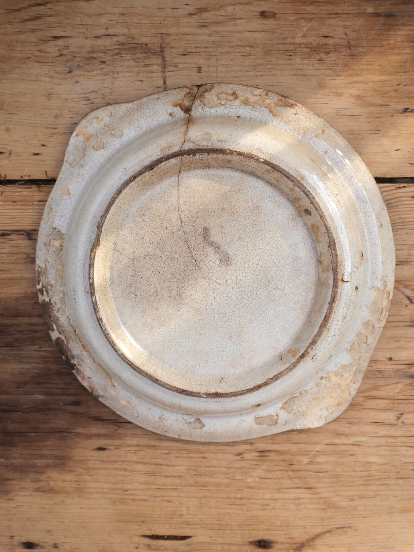 Antique Spongeware Dish